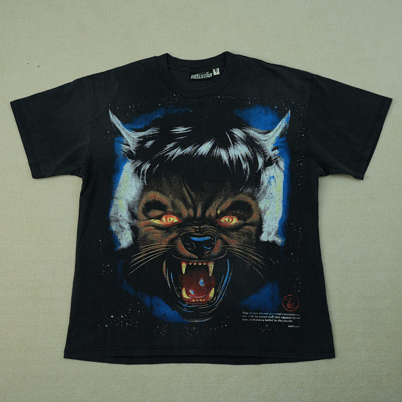 Hellstar Full Moon T-Shirt Black