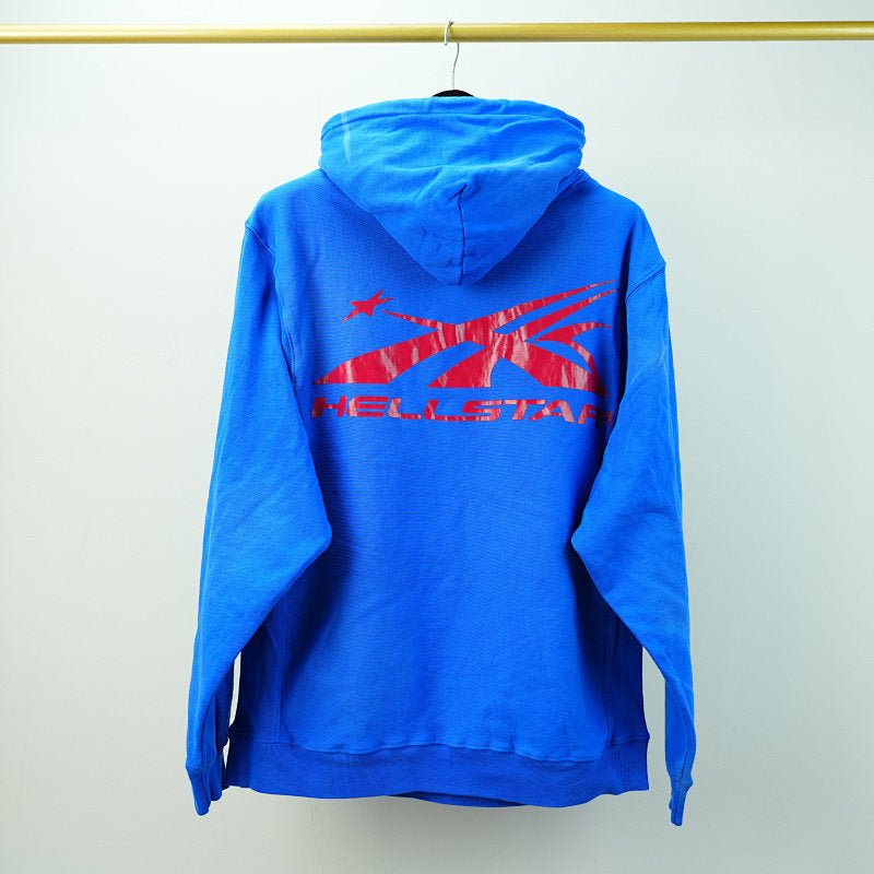 Hellstar Gel Hoodie Blue