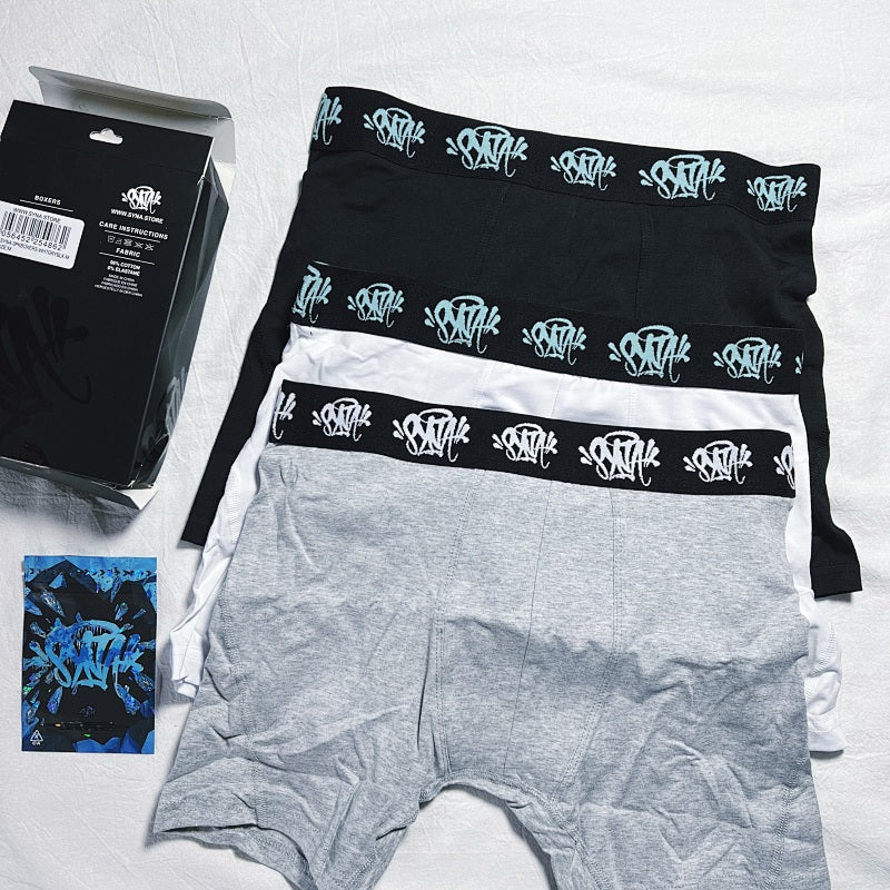 Syna Boxer Briefs 3-Pack - Black/White/Gray