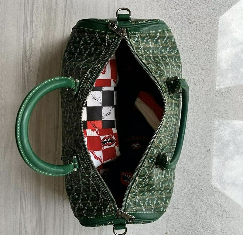 Goyard Monogram Canvas Duffle Travel Bag