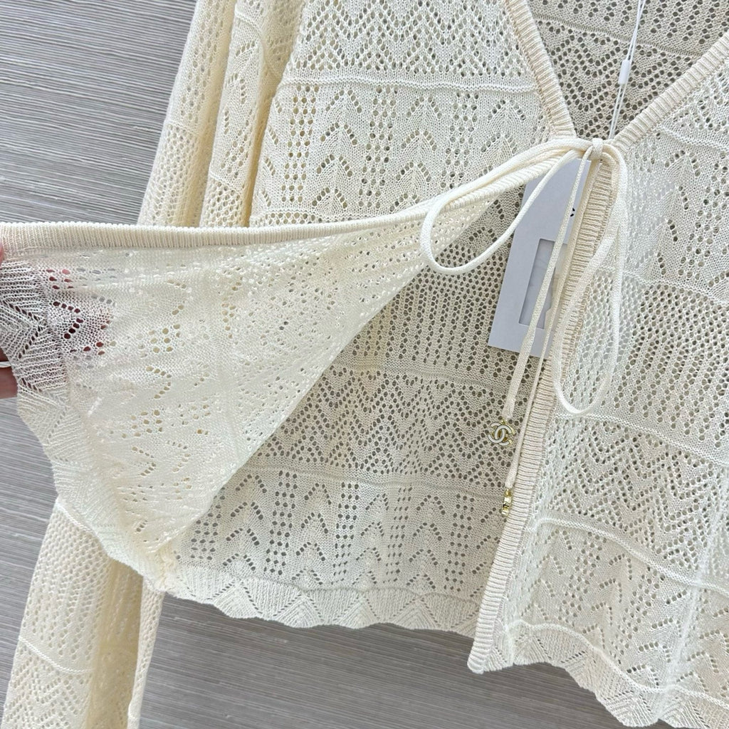 Openwork Knit Cardigan
