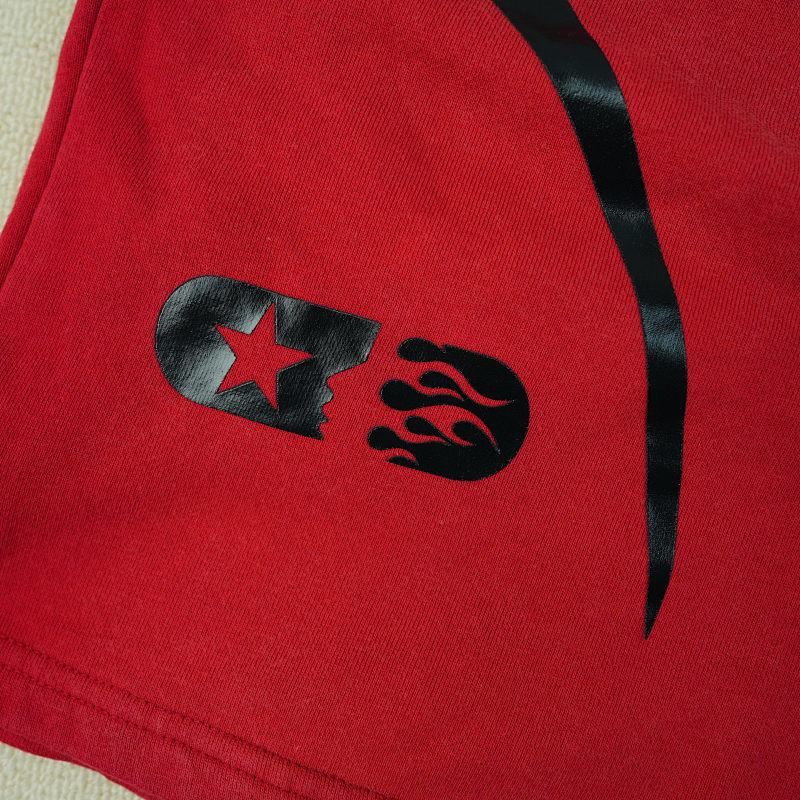 Hellstar Warm Up Shorts Red