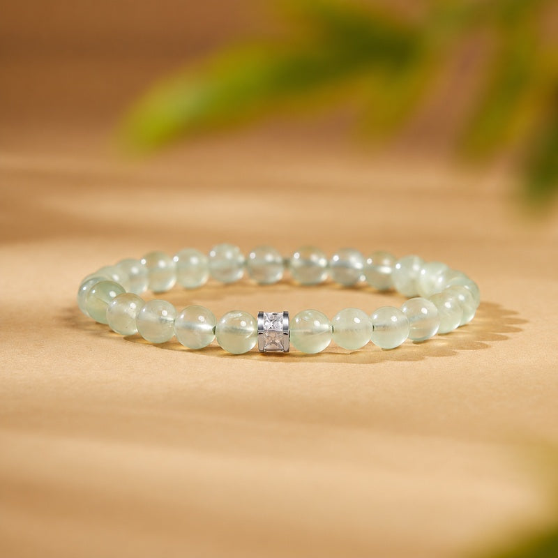 Prehnite 925 Silver Bracelet-Quiet Hope