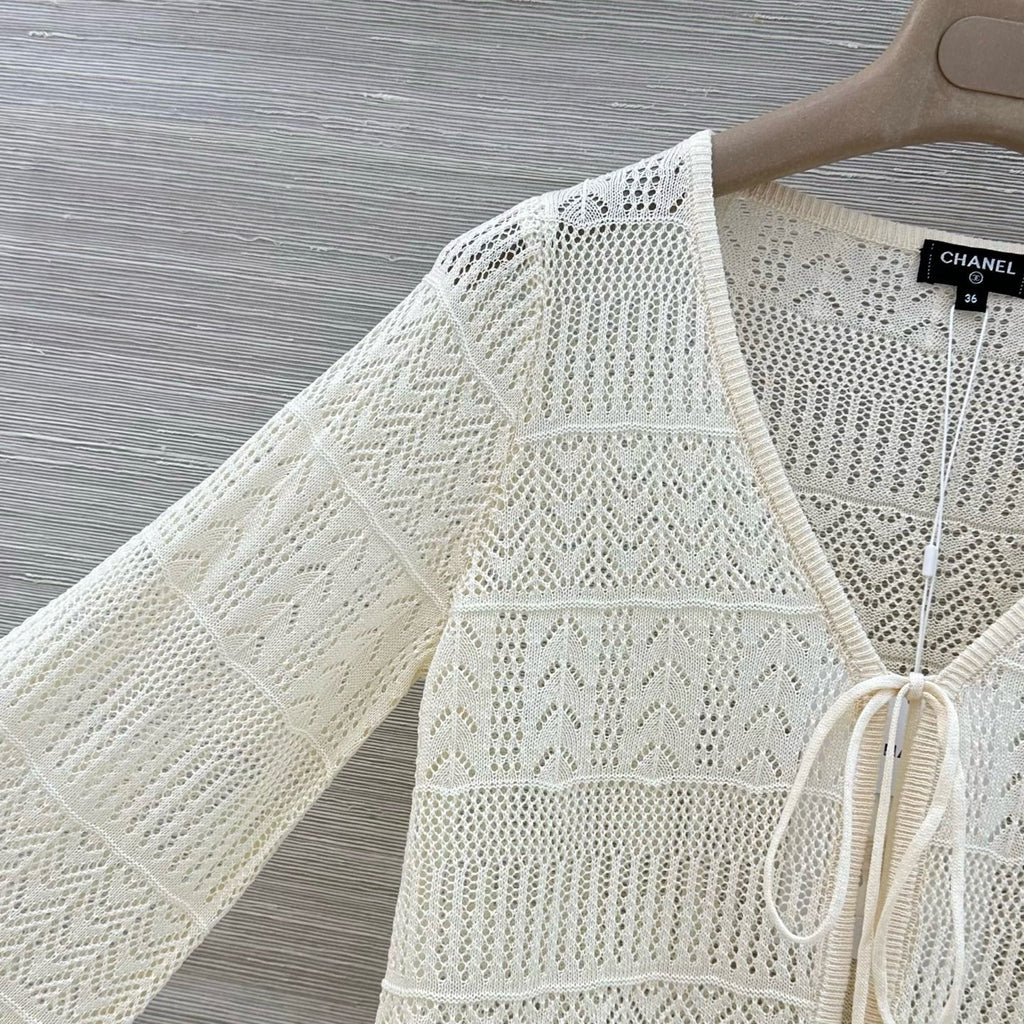 Openwork Knit Cardigan