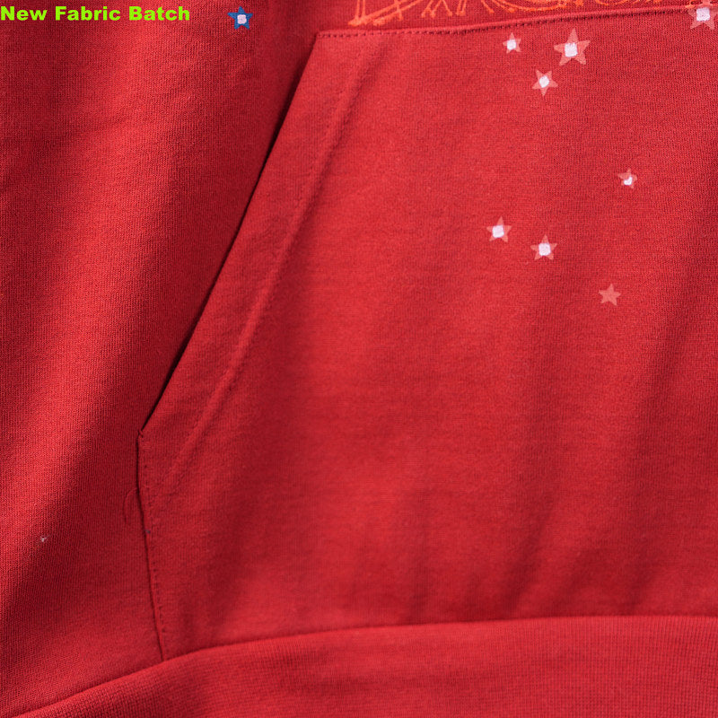 Sp5Der Worldwide Red Angel Number 555 Hoodie