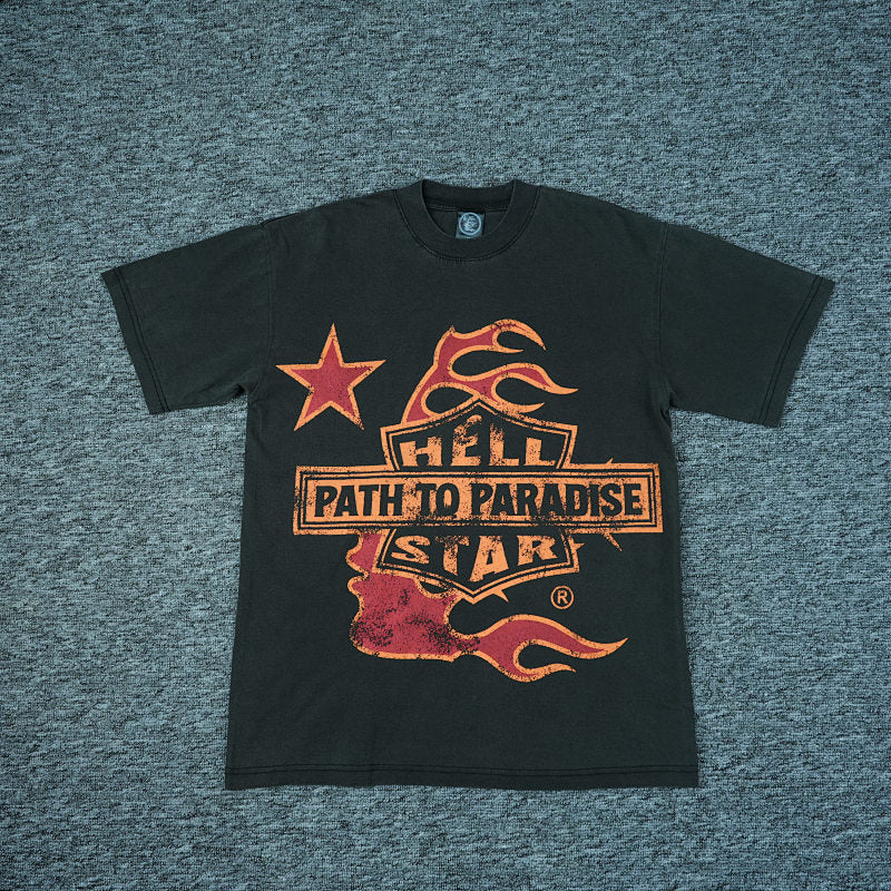 Hellstar Studios Biker Tour Short Sleeve Tee Shirt Black