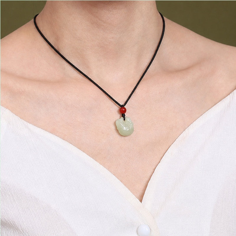 Nephrite Jade Zodiac Rooster Pendant-Quiet Confidence