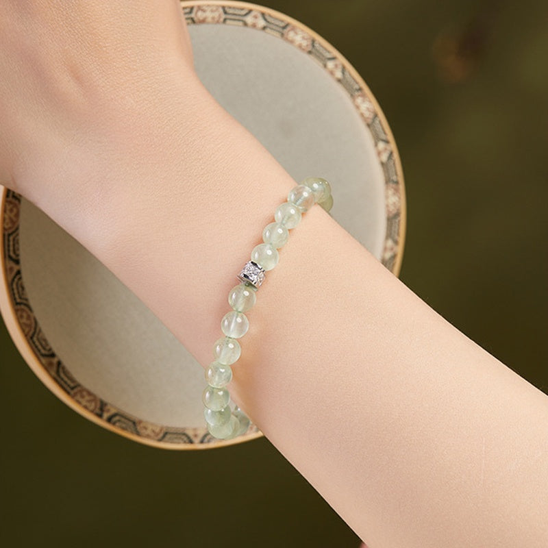 Prehnite 925 Silver Bracelet-Quiet Hope