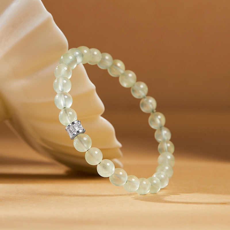 Prehnite 925 Silver Bracelet-Quiet Hope