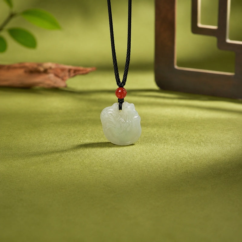 Nephrite Jade Zodiac Rooster Pendant-Quiet Confidence