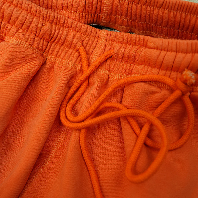 Hellstar Fire Orange Closed Elastic Bottom Sweatpants Orange Dye