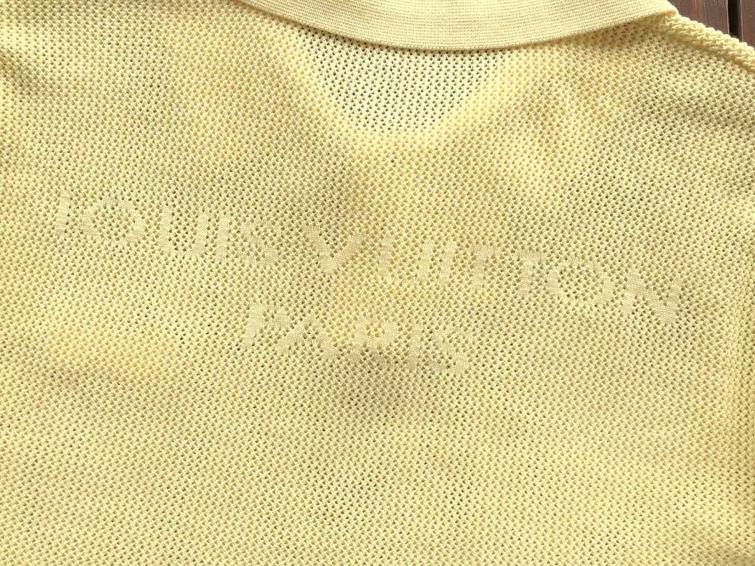 Yellow Knit Short-Sleeve Polo Shirt