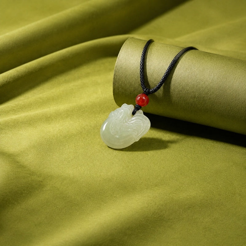Nephrite Jade Zodiac Rooster Pendant-Quiet Confidence