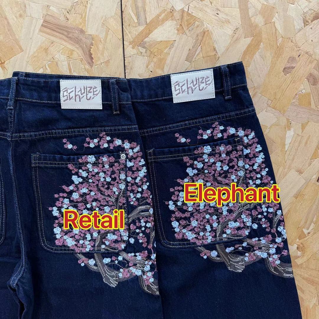 Derschutze Blossom Selvedge - Indigo