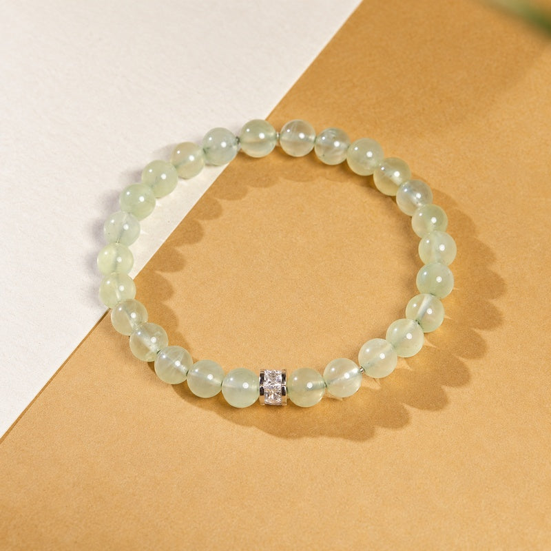 Prehnite 925 Silver Bracelet-Quiet Hope