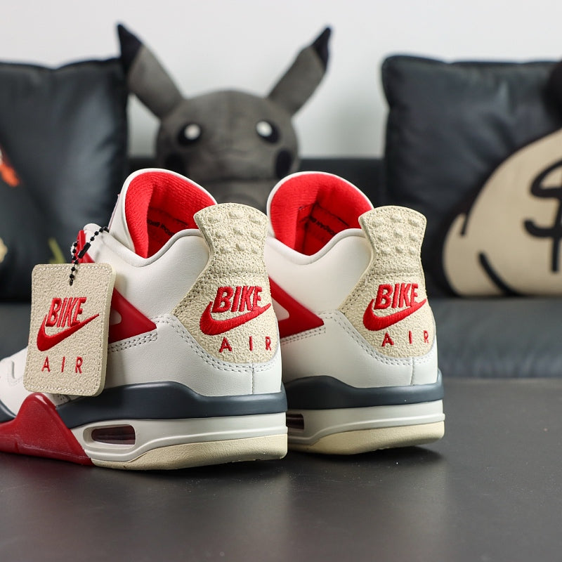 Nike Air Jordan 4 Retro x Bike Air - Sail/Red