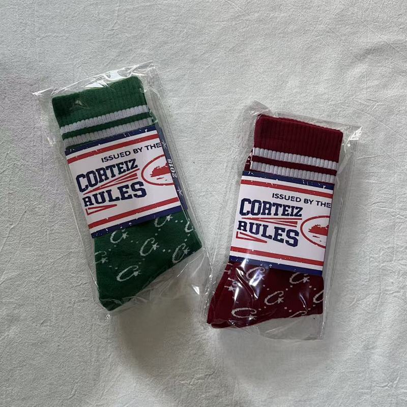 Corteiz Rules Striped Crew Socks (2-Pack)