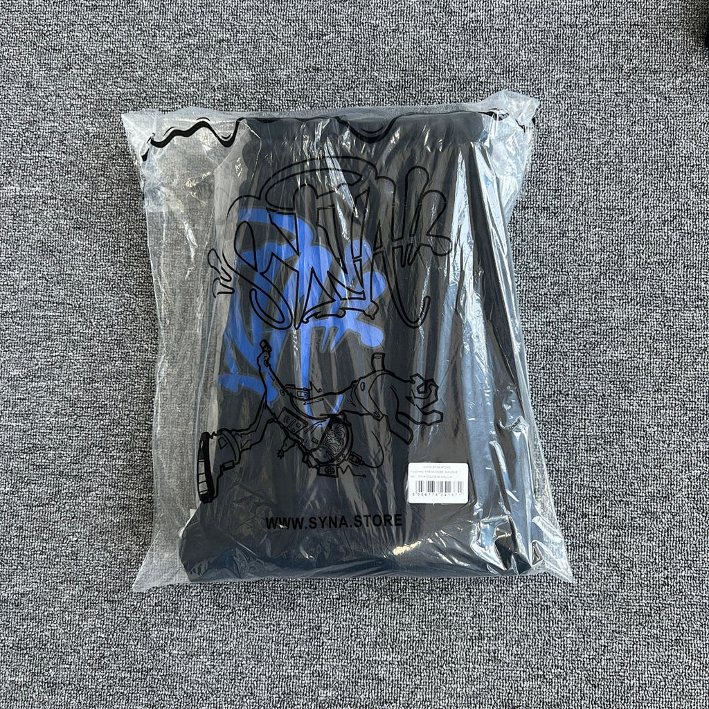 Hoodie Set Black Blue