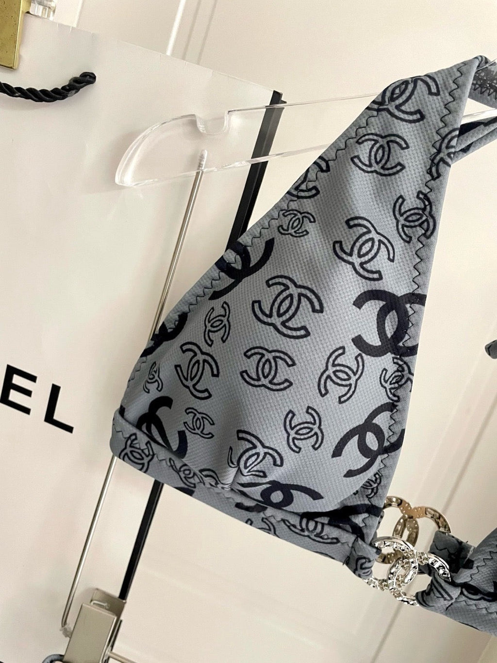 Logo Halter Bikini Set
