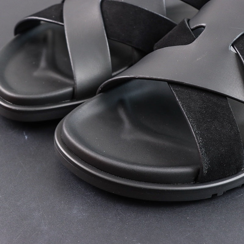 Hermes Izmir Sandal - Black/Black