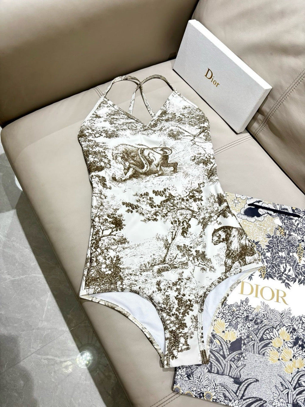 Toile de Jouy 2-Piece Swimsuit