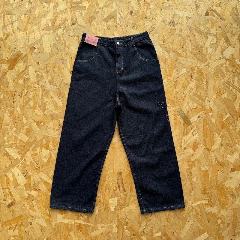 Mertra Reverse Bigstep Denim - Indigo/Pink