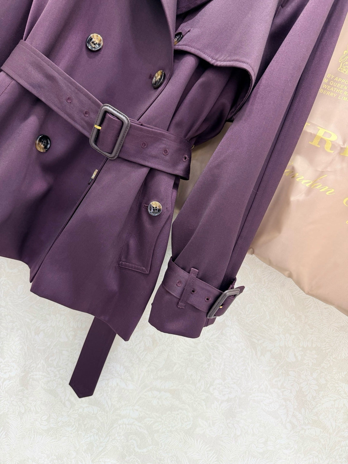 Short Belted Trench Coat