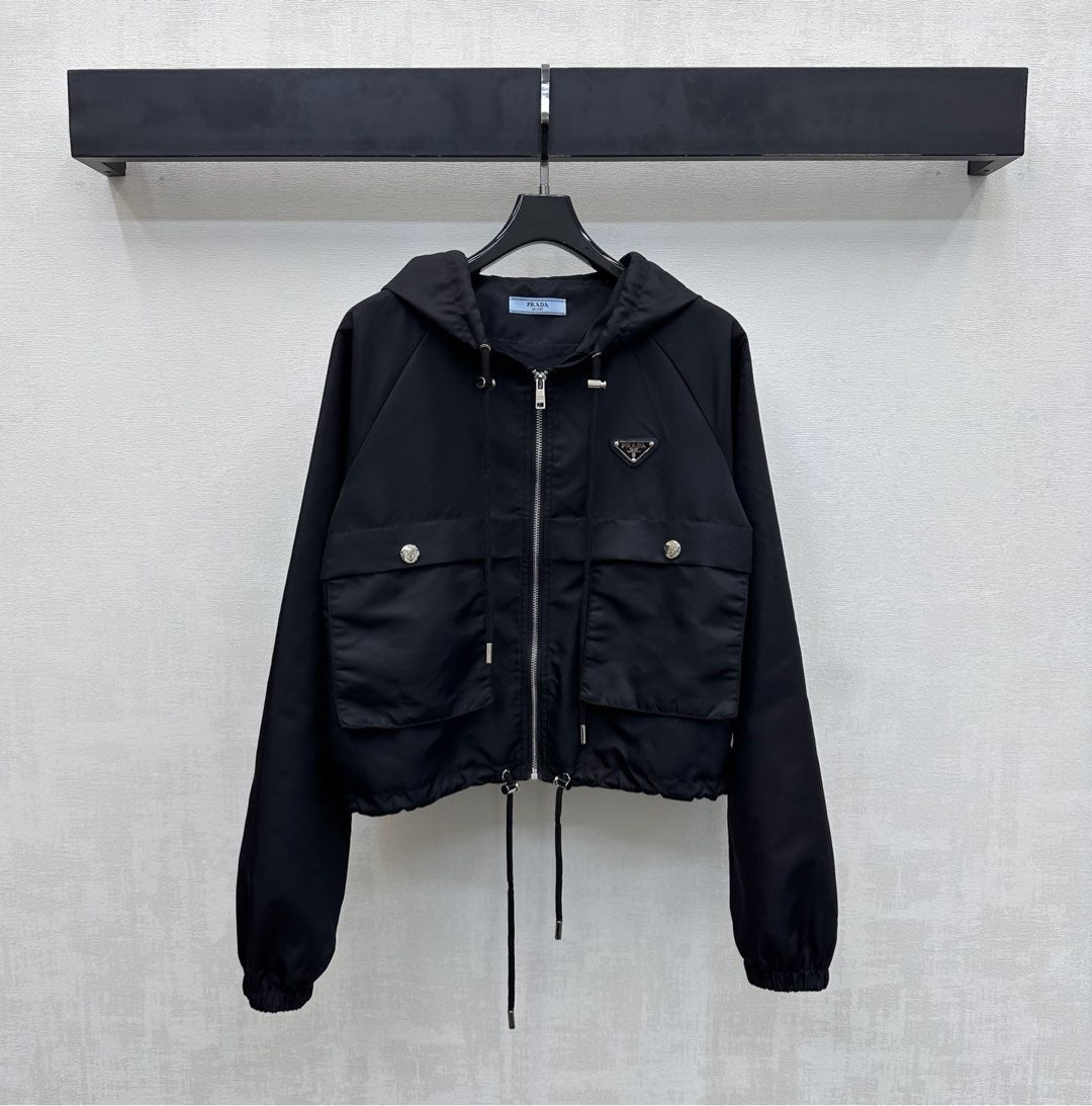 26S Re-Nylon Cropped Jacket