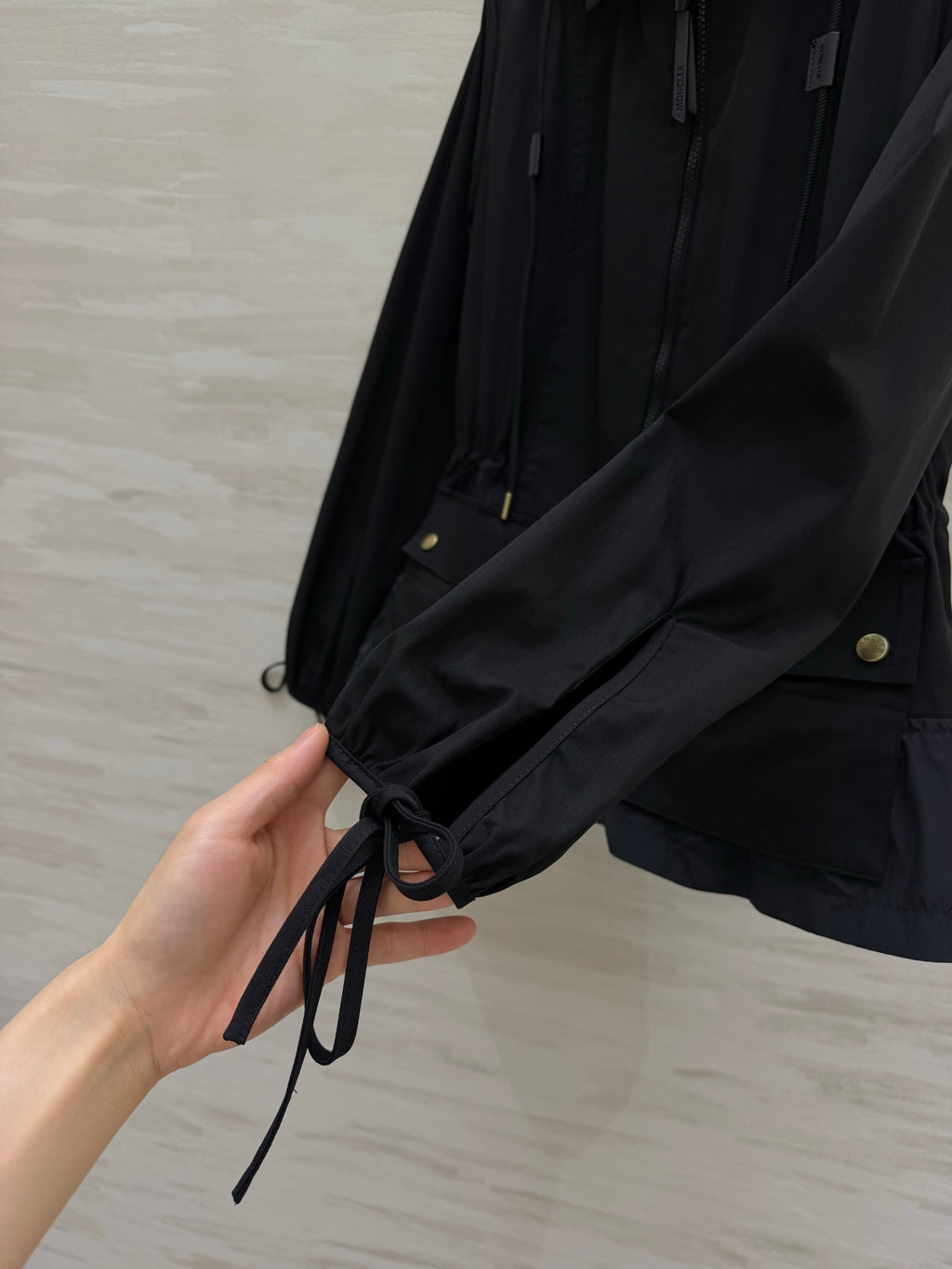 26S Adenium Hooded Gabardine Taffeta Jacket