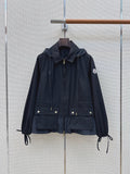 Gabardine Hooded Adenium Jacket