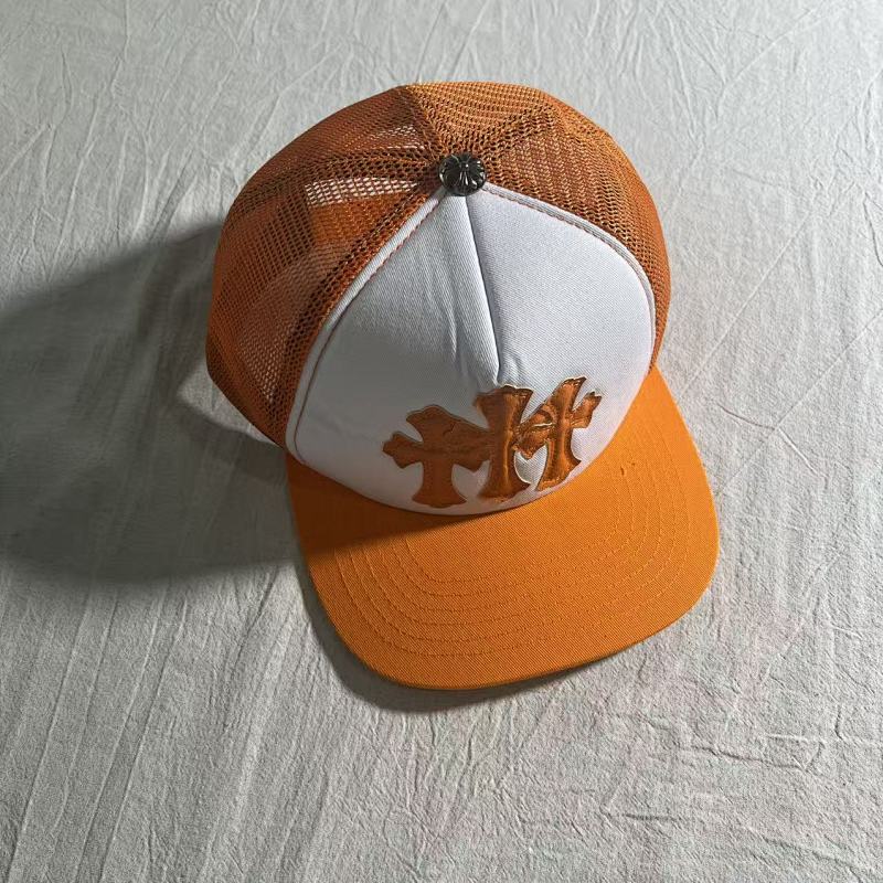 Floral Cross Print Mesh Trucker Cap