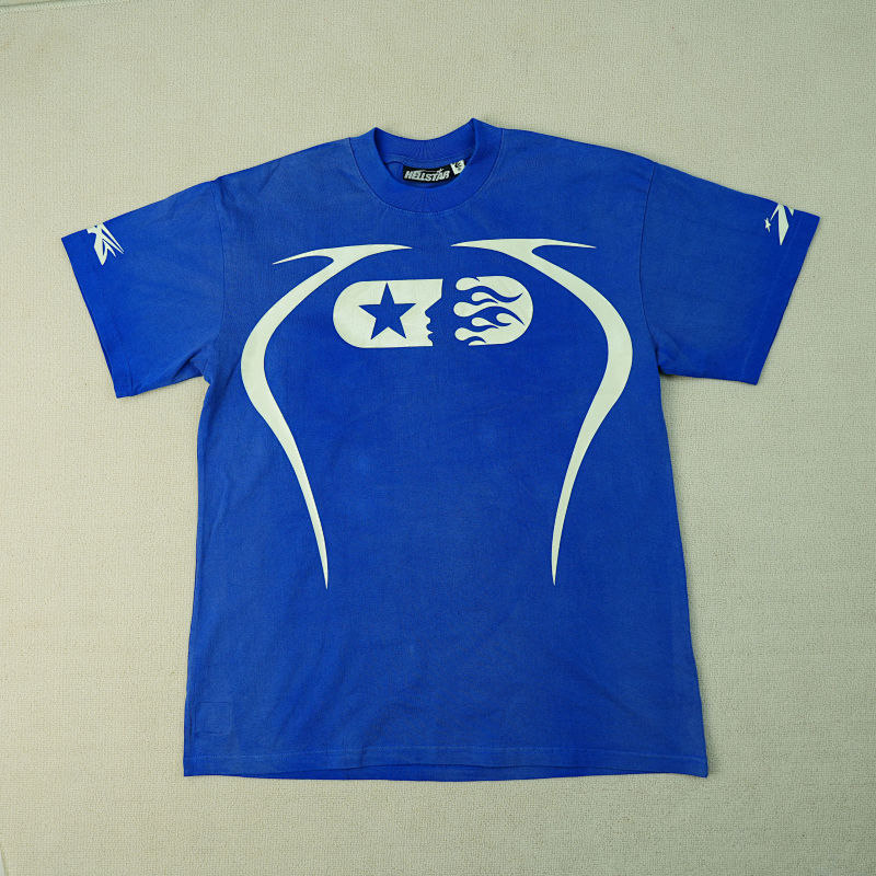 Hellstar Warm Up T-Shirt Blue