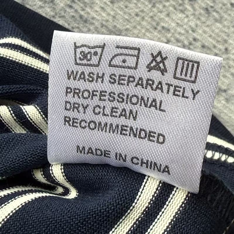 Striped Long Sleeve Crewneck - Navy/White