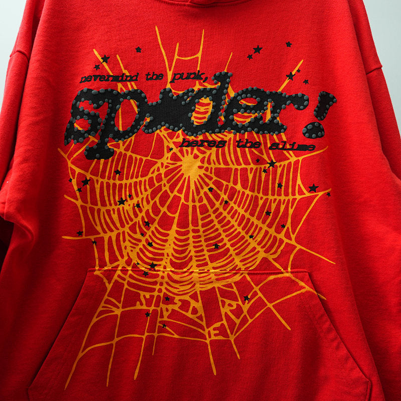 Sp5der P*NK V2 Hoodie Red