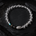 Flow Forward-Silver Koi Clear Quartz Bracelet