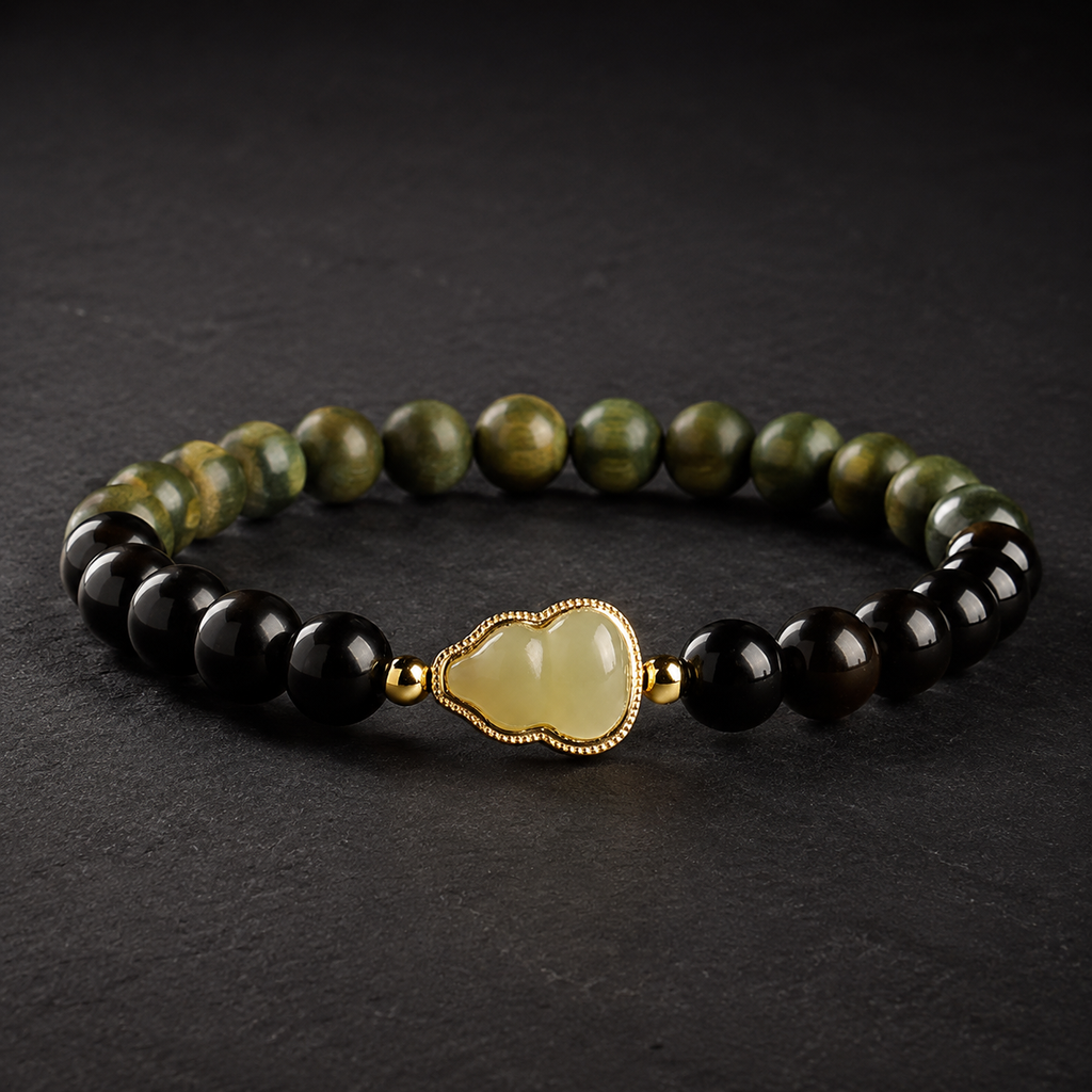Calm Continuity-Jade Gourd Bracelet