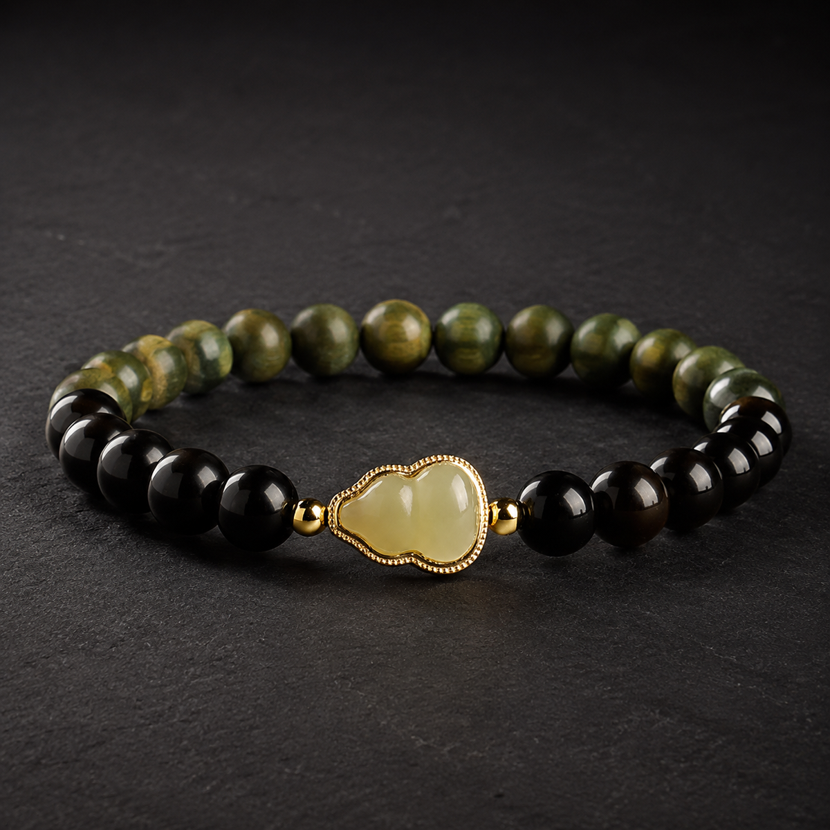 Calm Continuity-Jade Gourd Bracelet