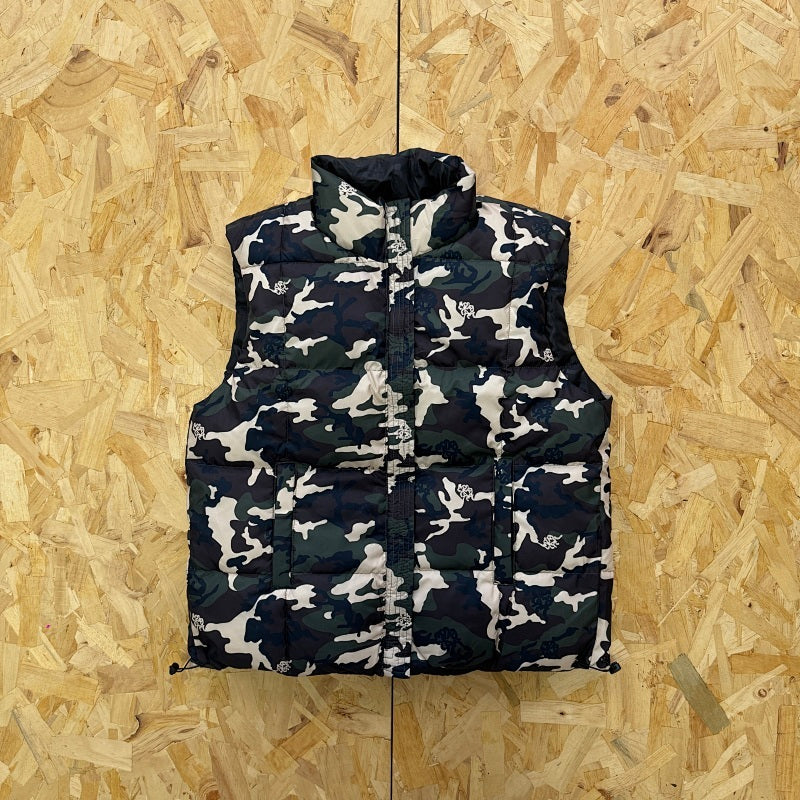 Mertra Reversible Puffer Vest - Grey Camo