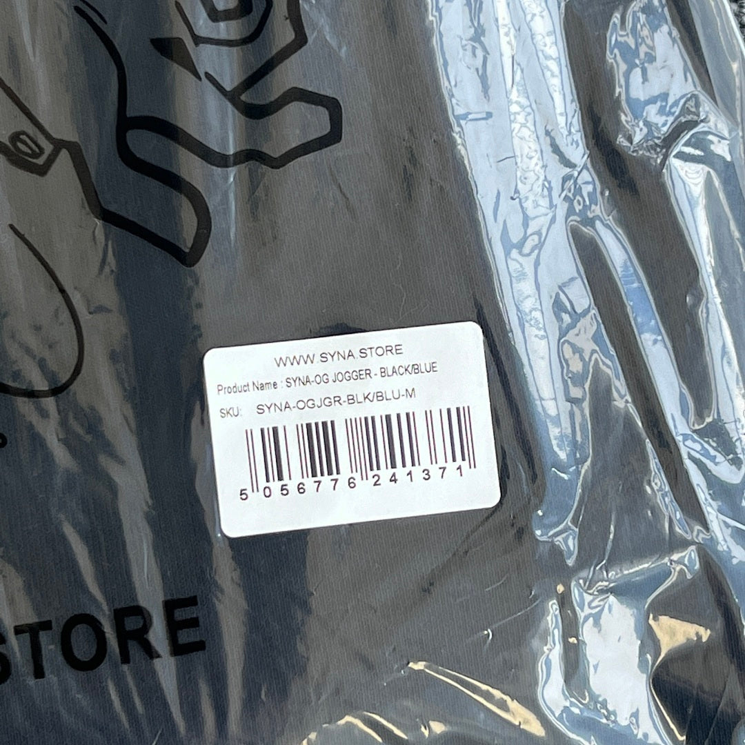 Hoodie Set Black Blue