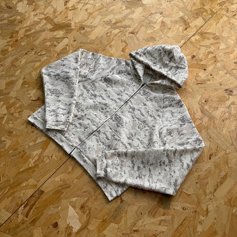 Mertra Hoodie - Grey/White
