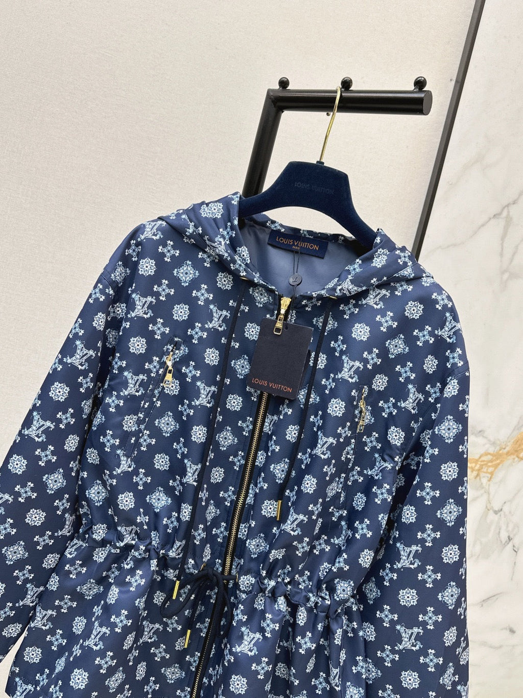 Monogram Hooded Windbreaker Jacket