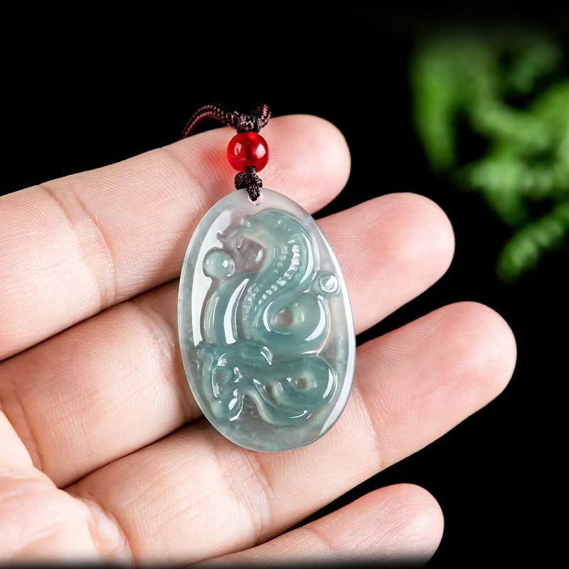 Ice Jade Snake Pendant ¨C Protection. Renewal & Transformation