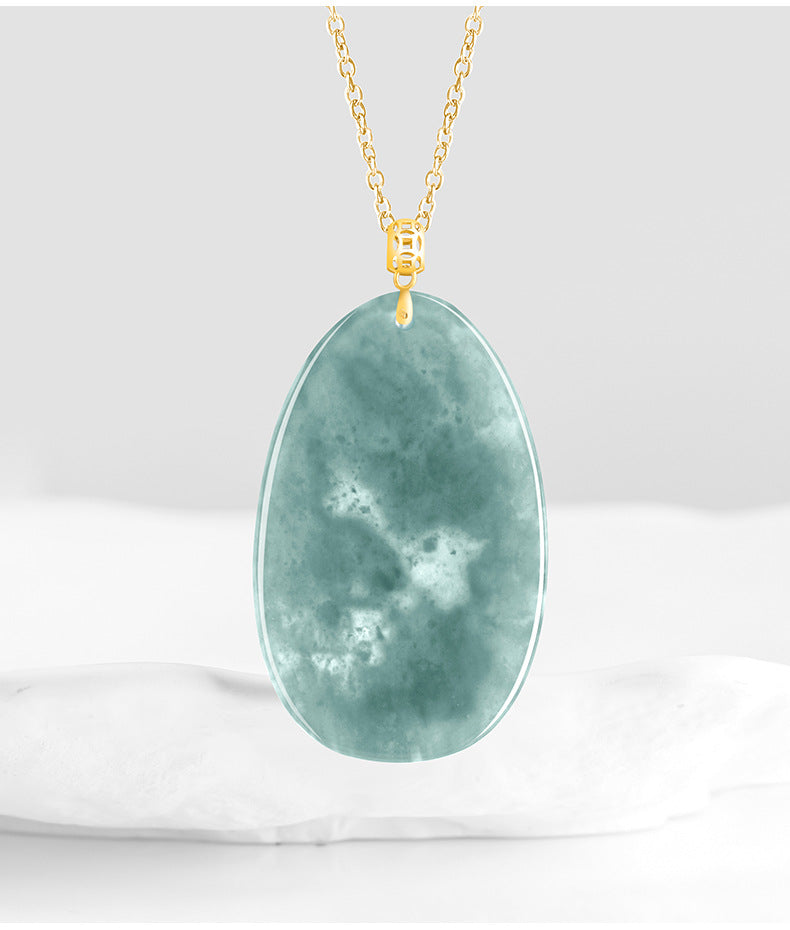 Jade Landscape Pendant¨CWisdom, Serenity & Boundless Prosperity-grade a jade