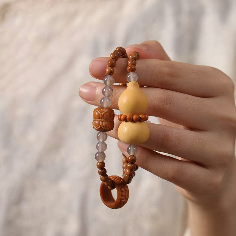 Gourd & Lotus Blessing Bodhi Bracelet¨CWealth and Harmony