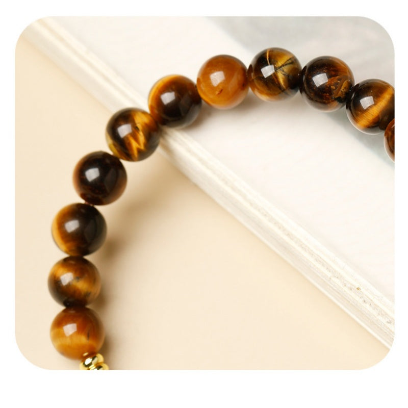 Grounded Fortune-Tiger's Eye & Red Agate Bracelet
