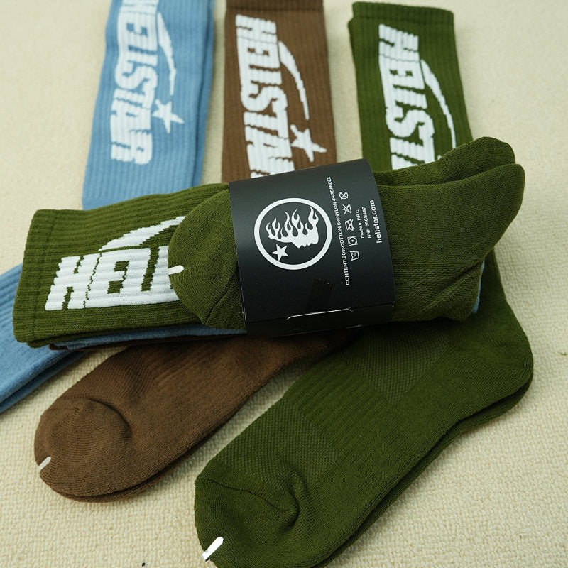 Hellstar Logo Socks (3 Pack) Earth Tone