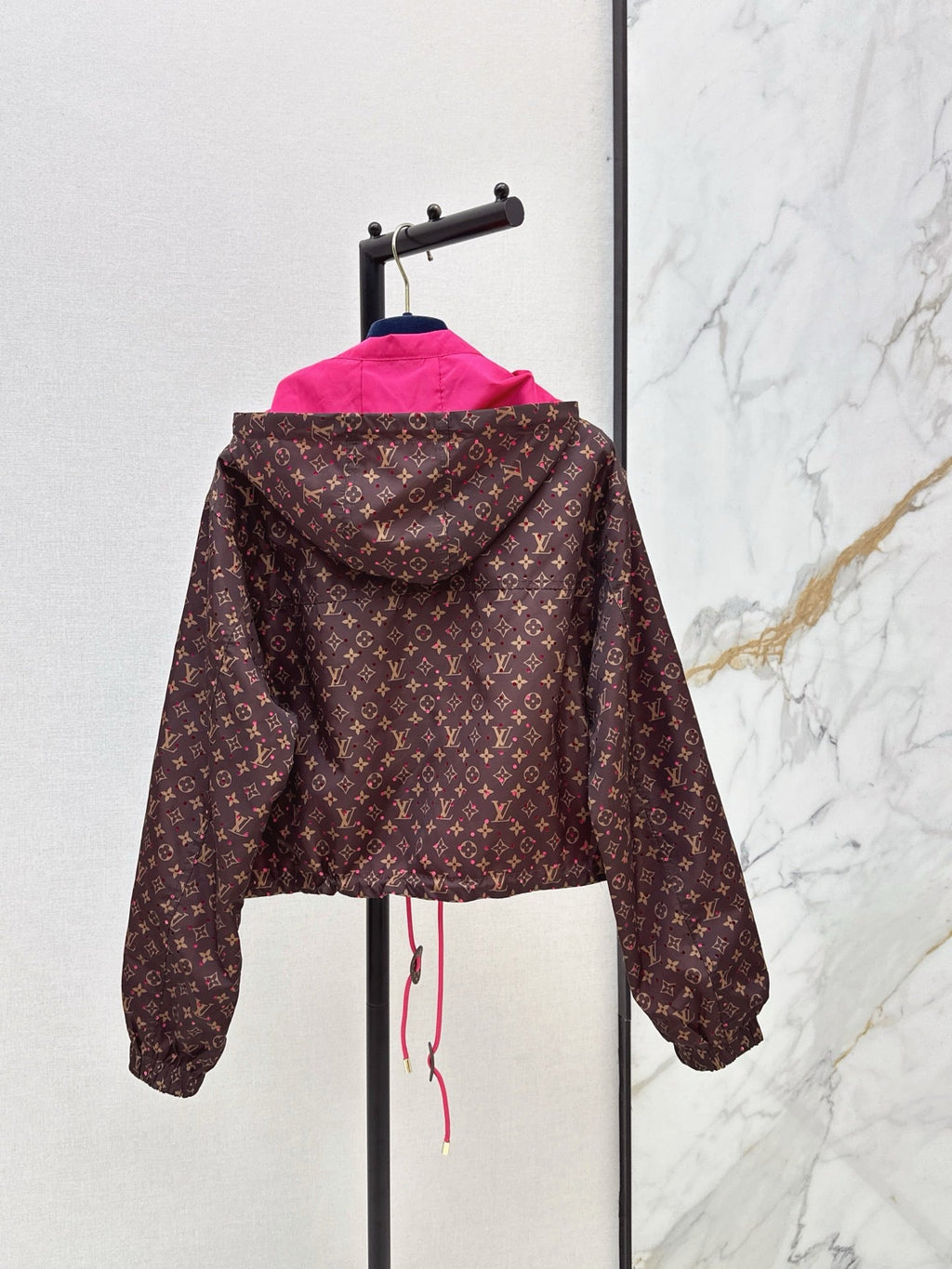 Monogram Hooded Windbreaker Jacket