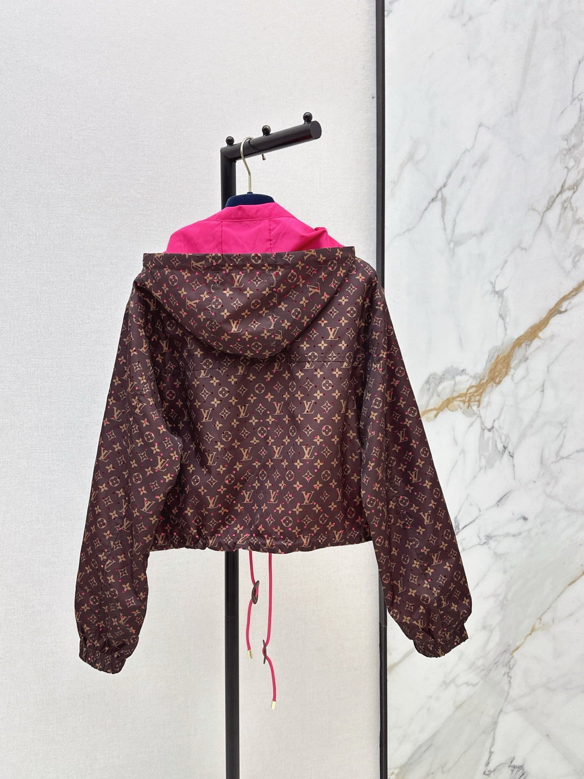 Monogram Hooded Windbreaker Jacket