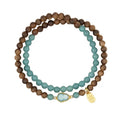 Calabash Sandalwood 2 Wrap Bracelet-Wealth and Prosperity