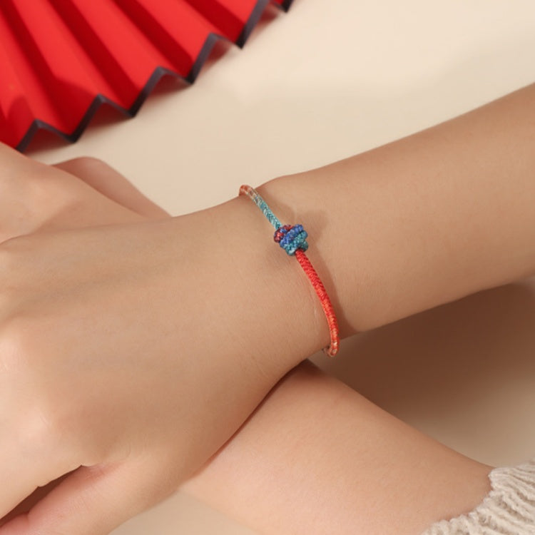 Tai Sui Protection Red String Bracelet for Auspicious Energy-Traditional Hand-Woven